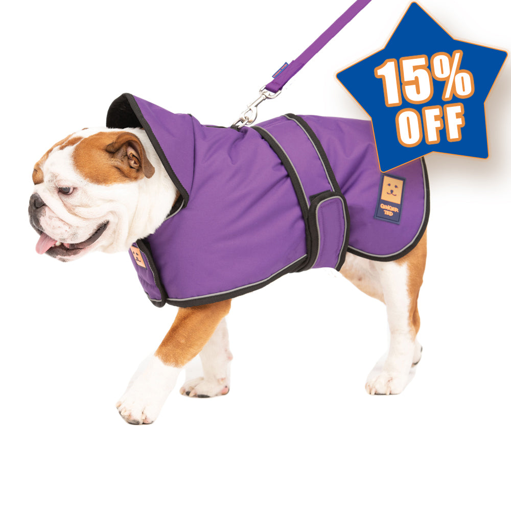 Waterproof Shower Bulldog Coat with Warm Lining