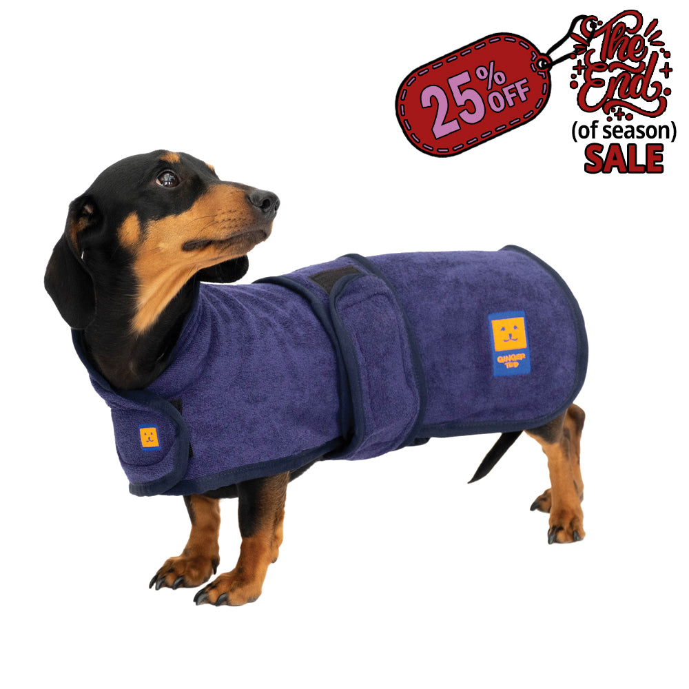 Bamboo Drying Dachshund Coat with FREE Paw & Face Towel