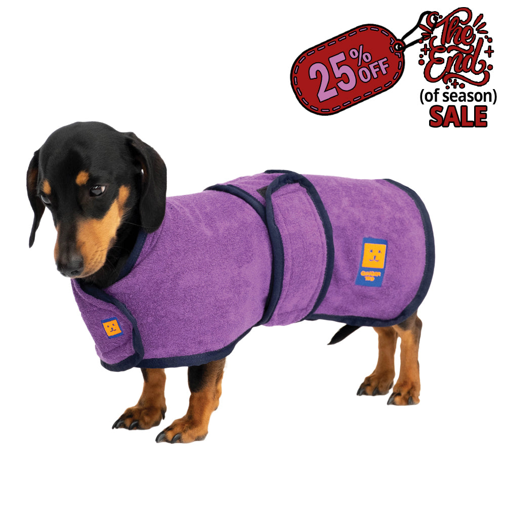 Bamboo Drying Dachshund Coat with FREE Paw & Face Towel