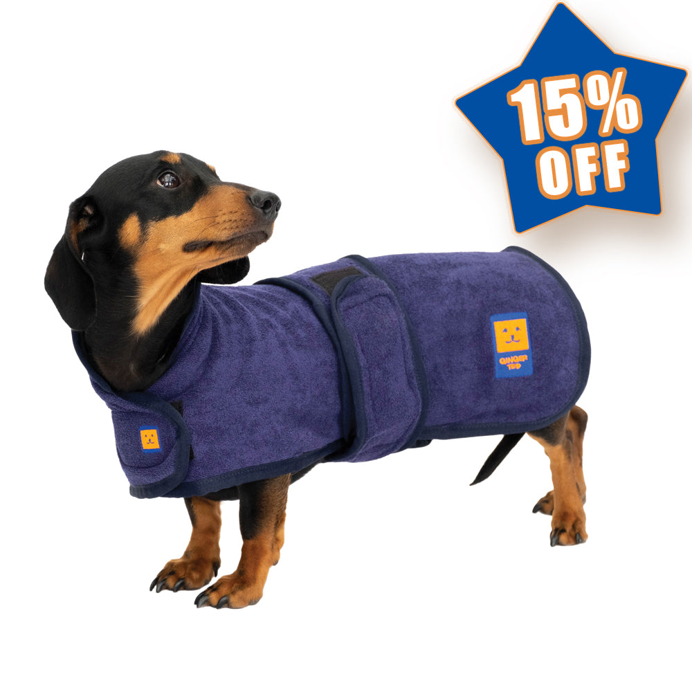 Bamboo Drying Dachshund Coat with FREE Paw & Face Towel