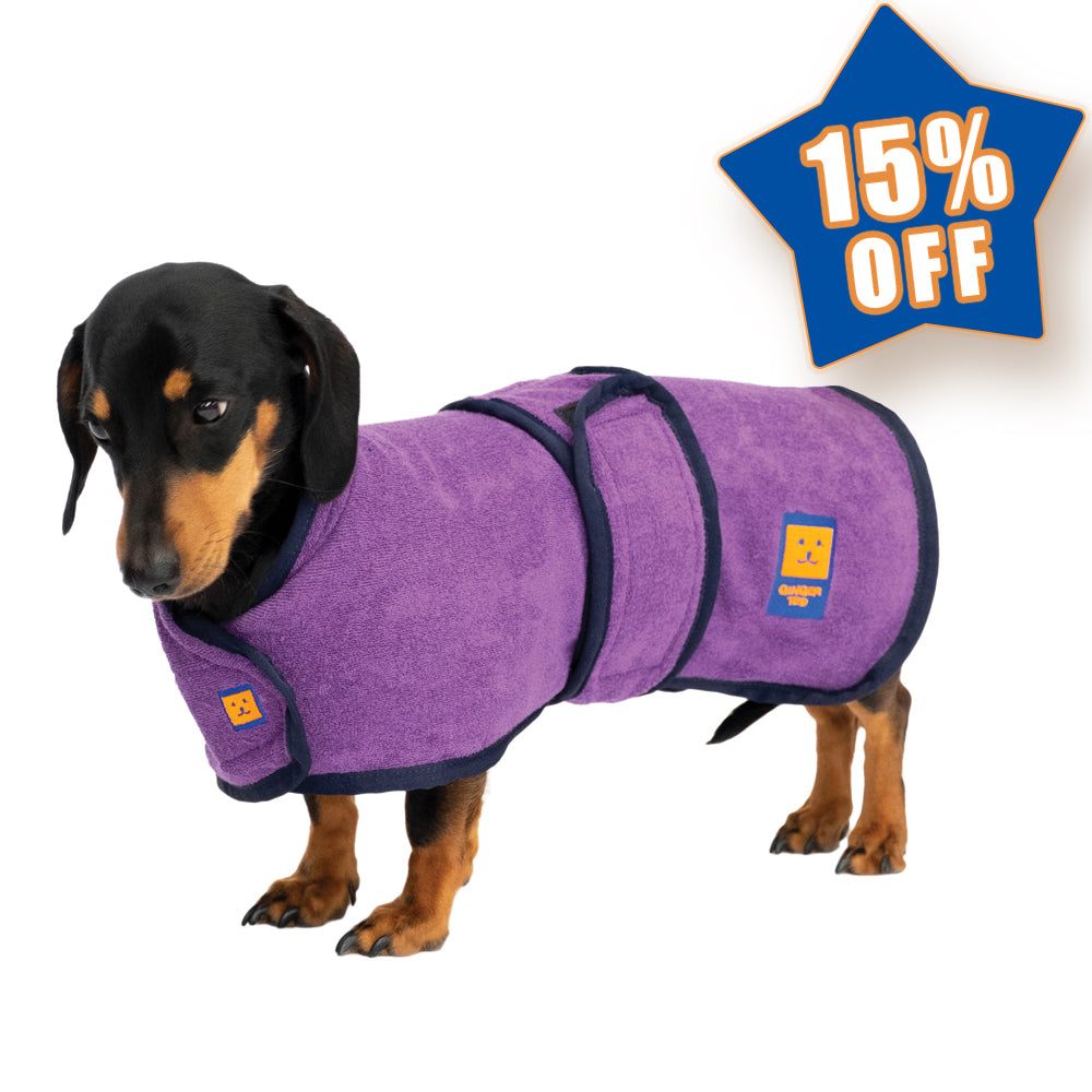 Bamboo Drying Dachshund Coat with FREE Paw & Face Towel