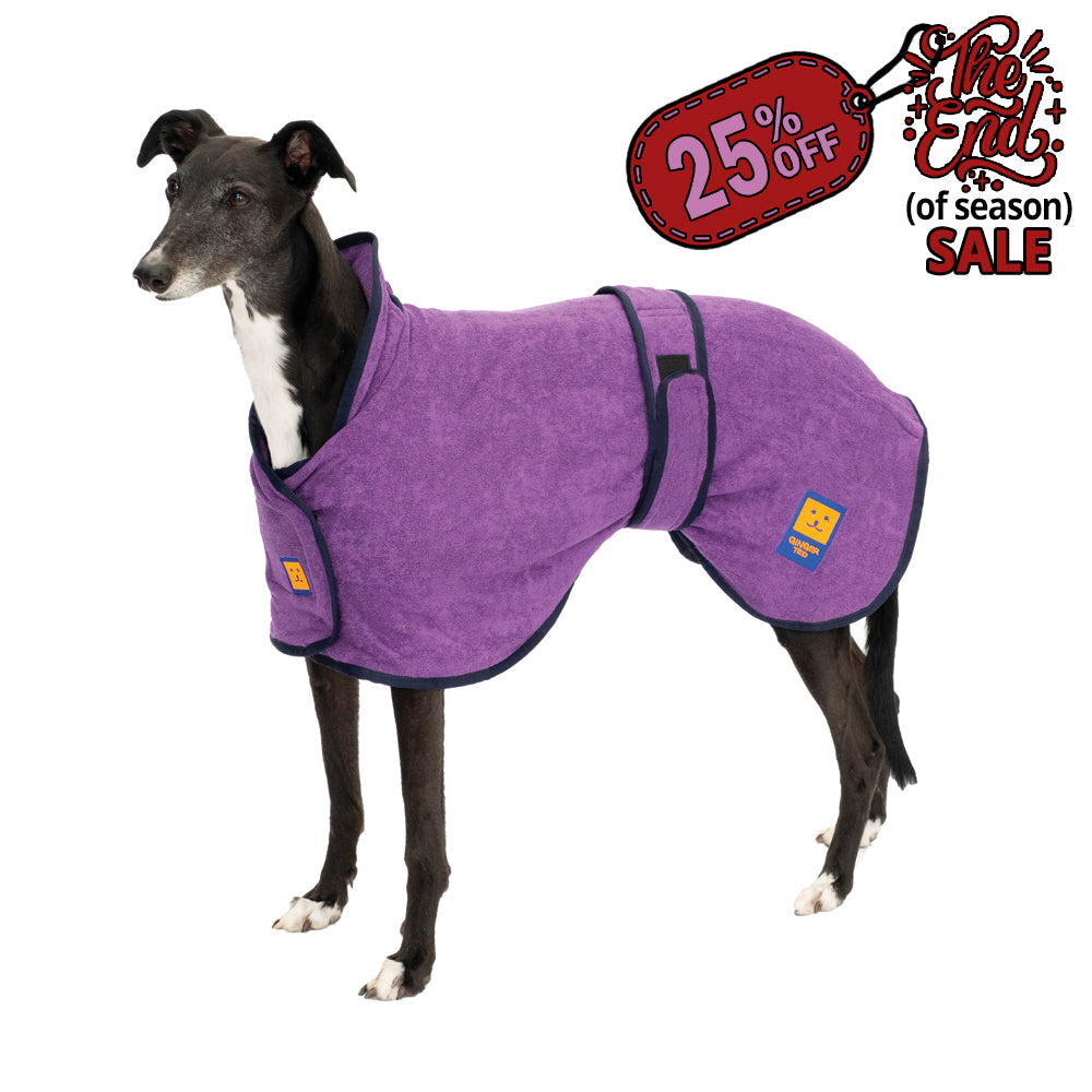 Bamboo Drying Greyhound Coat with FREE Paw & Face Towel