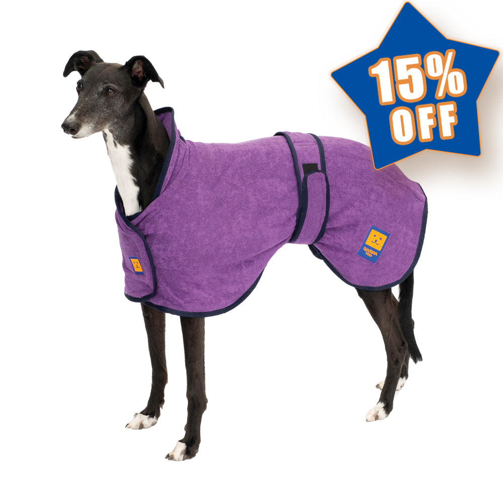 Bamboo Drying Greyhound Coat with FREE Paw & Face Towel