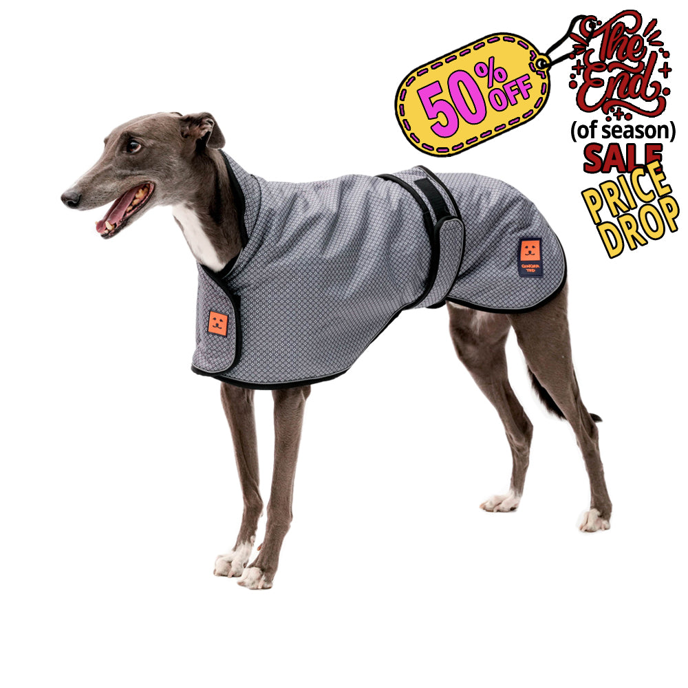 Waterproof Shower Greyhound Dog Coat (Limited Edition Colours) with Warm Lining