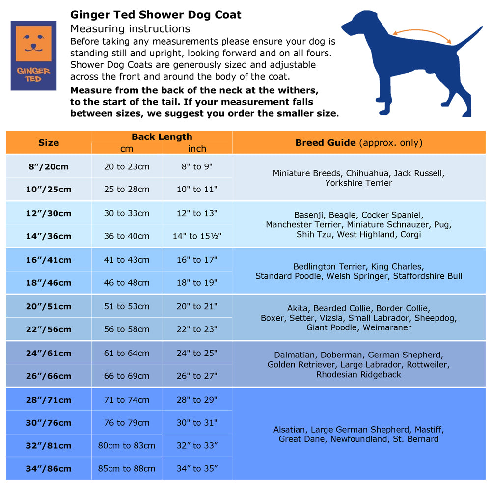 Shower Waterproof Dog Coat | Dog Jacket | Ginger Ted - Ginger Ted Ltd